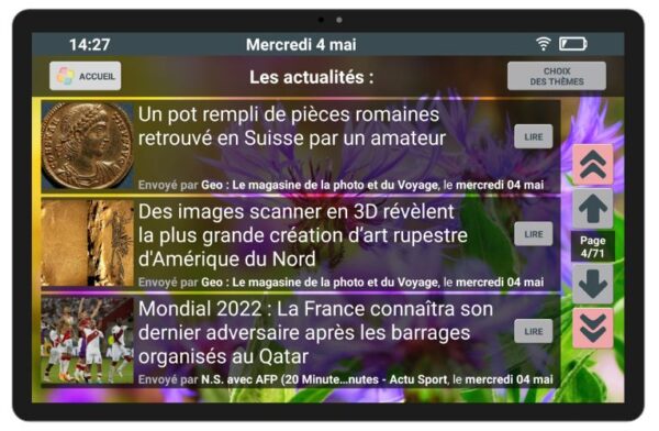 TABLETTE SENIORS AÎNÉS WiFi- 128Go - Android 14 – Image 7