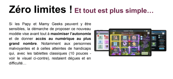 TABLETTE SENIORS AÎNÉS WiFi- 128Go - Android 14 – Image 4