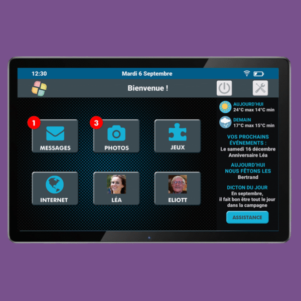 TABLETTE SENIORS AÎNÉS WiFi/4G - 64 Go - Android 13 – Image 2
