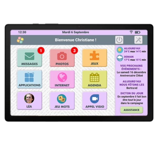 TABLETTE SENIORS AÎNÉS WiFi- 128Go - Android 14 – Image 9